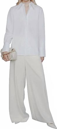 Marella Concealed Button Fastening Shirt In Optical White