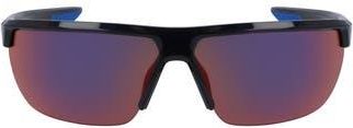 Nike Tempest 71mm Rectangle Sunglasses in Obsidian/game Royal/field Tint at Nordstrom Rack
