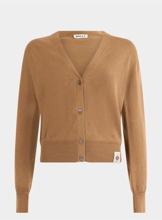 Bally Cardigan in Cotton and Silk in Natural at Nordstrom, Size 40 Eu