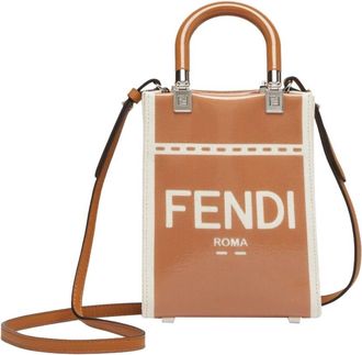 Fendi Brown Sunshine Mini Tote