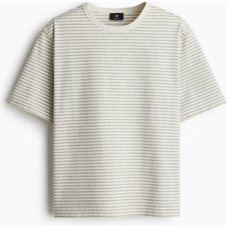 H&M Regular Fit T-shirt in Cream at Nordstrom, Size Xxx-Large