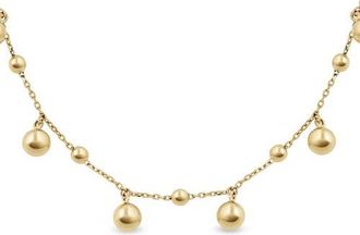 Bony Levy 14K Gold Sphere Station Necklace in 14K Yellow Gold at Nordstrom, Size 18