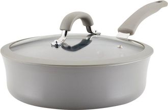 Rachael Ray Cook + Create Aluminum Nonstick Saute Pan With Lid, 3-Quart