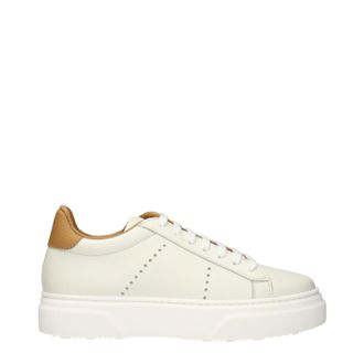 Eleventy Sneakers Damens Leder Beige/Braun