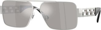 Versace Ve 2290 Zonnebril - Heren - Zonnebrillen - Grijs - 61 MM - Accessoires
