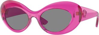 Versace VE4456U 533487 Womens Sunglasses Pink Size 52