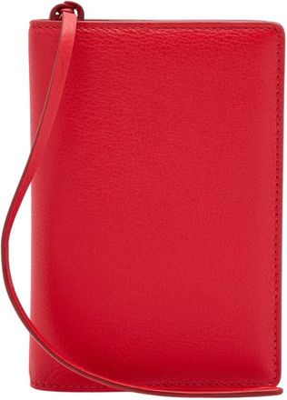 Ferragamo Logo Stamp Leather Passport Holder