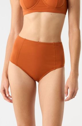 Ulla Johnson Zahara High Waist Bikini Bottoms in Sienna at Nordstrom, Size X-Large