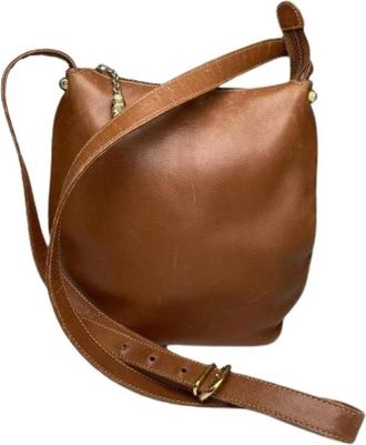 Gucci Pre-owned Leren Crossbodytas - Dames - Vintage Schoudertas - Bruin - ONE Size - Leer - Vintage