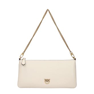 Pinko Pinko Schoudertassen Horizontaal Dames Leer Beige