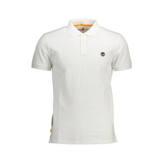 Timberland Polo Shirts, male, White, Size: S Slim Fit Polo Shirt