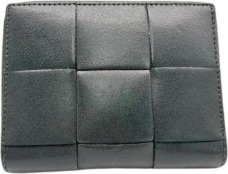 Bottega Veneta Pre-owned Bi-fold Portemonnee - Heren - Vintage Accessoires - Zwart - ONE Size - Leer - Vintage