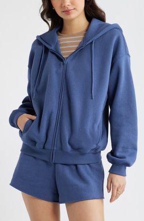 BP. Bubble Zip Hoodie in Blue Indigo at Nordstrom, Size Xx-Small