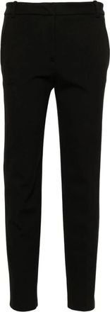Pinko Bello Broeken - Dames - Slim Fit Broeken - Zwart - XL - Leer - Broeken