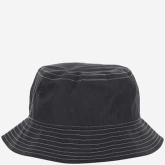 Autry Mens Nylon Bucket Hat With Logo Black
