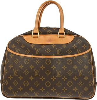 Louis Vuitton Deauville Handbag Monogram Canvas Brown Canvas Handbag (Pre-Owned)