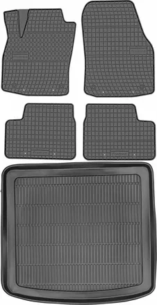 OEM Juego De Alfombrillas De Goma Para Coche Y Maletero Para Opel Astra Iii H Kombi (2004-2009)