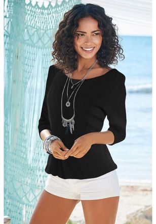 Lascana Womens 2 Pk 3/4 Sleeve Tops