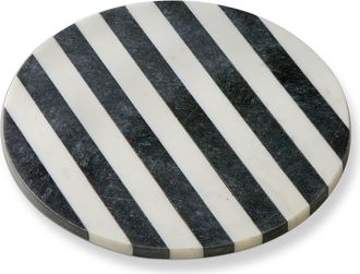 Tag Striped Round Marble Board Black Multi Marble Everyday at Nordstrom