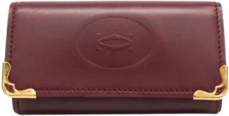Cartier Pre-owned L3000453 Sleuteletui - Dames - Vintage Accessoires - Rood - ONE Size - Leer - Vintage