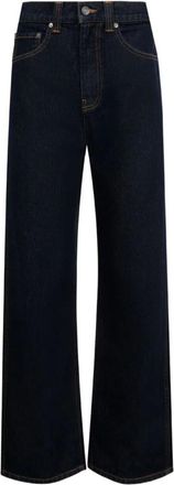Khaite Dark Blue Cotton Jeans