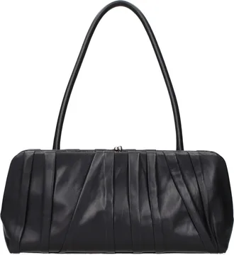 Jil Sander Black Leather Shoulder Womens Bag
