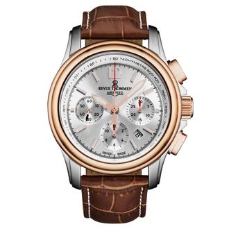 Revue Thommen Air Speed Chronograph Automatic Silver Dial Mens Watch 16041.6352