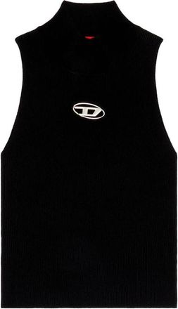 Diesel M-Onervax Top - Dames - Tops zonder mouwen - Zwart - M - Polyester - Tops