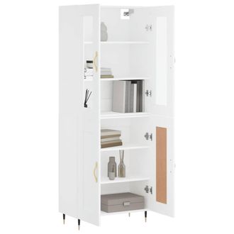 Berkfield Home Highboard White 69.5x34x180 cm Engineered Wood