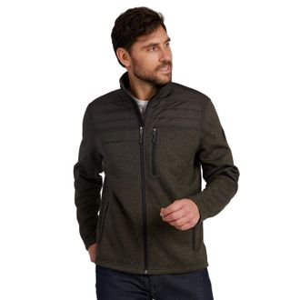 Free Country Mens Frore Sweater Knit Fleece Jacket