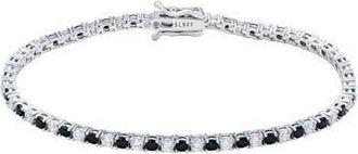 Suzy Levian Pav&eacute; Tennis Bracelet in Black at Nordstrom Rack