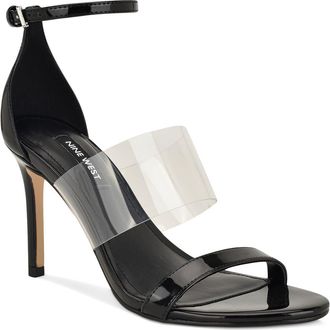 Nine West Vallie Ankle Strap Sandal in Black at Nordstrom, Size 10.5