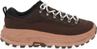 Hoka One One Brown Solid Lace Up Sneakers