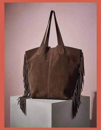 Nooki Design Womens Vancouver Soft Suede Tote - Chocolate - Brown - Size: ONE