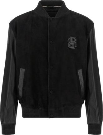 HUGO BOSS Varsity Bomberjack - Heren - Bomber jackets - Zwart - 2XL - Jassen