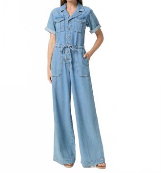 Paige Rumi Button Front Jumpsuit In Serenity