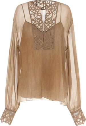 Ermanno Scervino Silk Womens Blouse