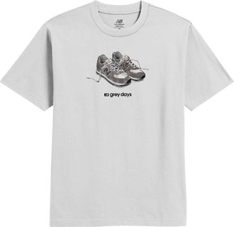 New Balance Grey Days 574 T-Shirt Asia Sizing White MT61B4GIWT