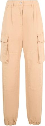 Moschino Cargo Broek - Dames - Broeken - Beige - S - Katoen - Broeken