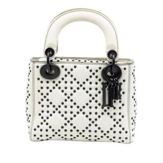 Dior Pre-owned Lady Dior - Dames - Pre-owned - Wit - Maat: ONE Size Leer