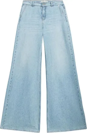 Blumarine Stone Washed Palazzo Pants