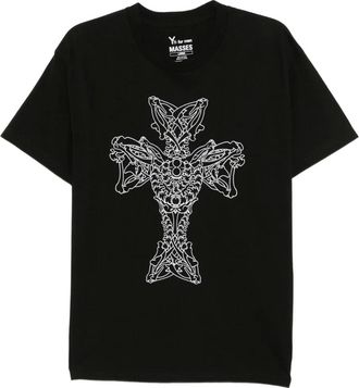 Yohji Yamamoto &times; MASSES T-shirt con stampa Ys for men - Nero