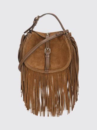 Etro Borsa a mano mini Pony in pelle scamosciata con frange