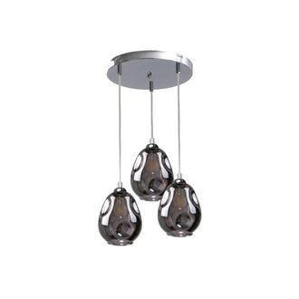 Netlighting Loki Cluster Pendant Ceiling Light Silver 30cm 3x E27