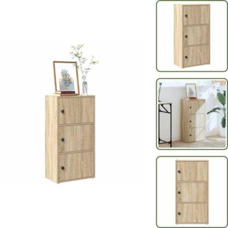 vidaXL The Living Store Libreria Rovere Sonoma 40x24x77 cm in Legno Multistrato - Libreria multistrato