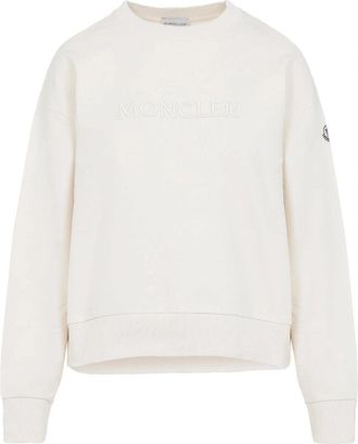 Moncler WOMENS COTTON SWEATSHIRT Size: XS, colour: WHITE