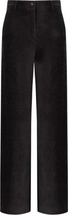 Marella Broeken, Dames, Zwart, 2Xs, Leer, Astrale Fluwelen Broek