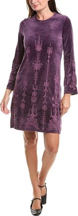 Johnny Was Bounce Velour Kimono Sleeve Mini Dress