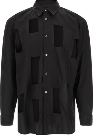 Comme Des Gar&ccedil;ons Shirts - Heren - Casual Overhemden - Zwart - L - Katoen - Overhemden