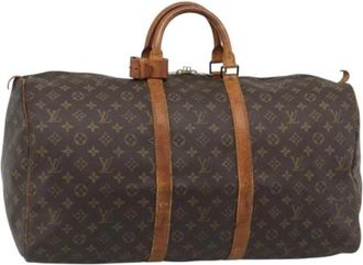 Louis Vuitton Pre-owned Keepall 55 Boston Bag - unisex - Vintage Weekendtas - Bruin - ONE Size - Leer - Vintage